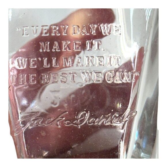 Jack Daniels Old No. 7 Embossed Whiskey Glass Lowball Barware Collectible Cup - Picture 4 of 7